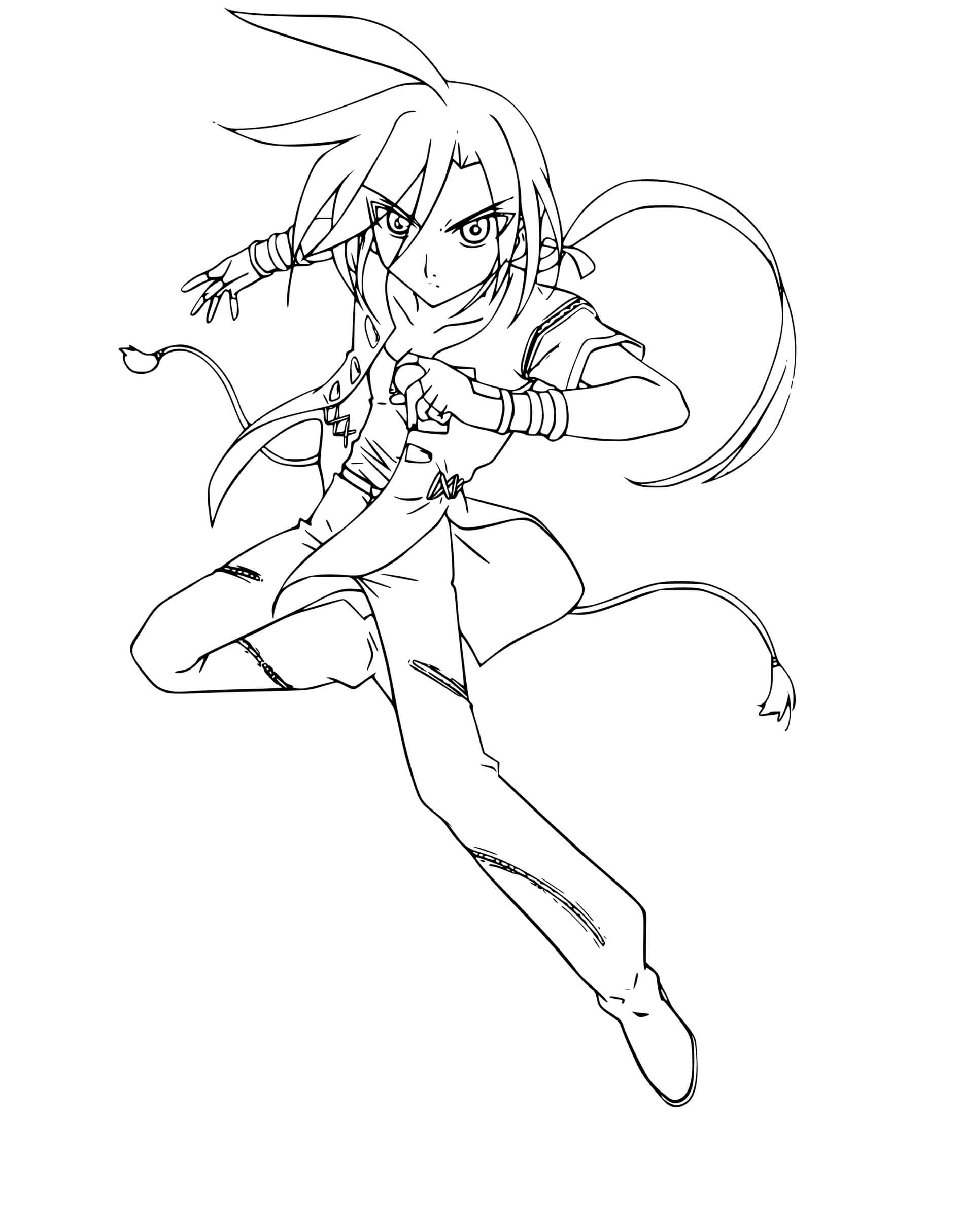 Coloriage Shun Kazami Bakugan Battle Brawlers - Bakugan à imprimer