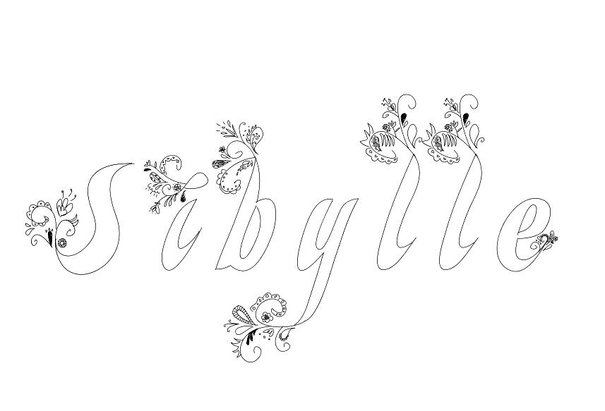 Coloriage Sibylle - Prénom à imprimer