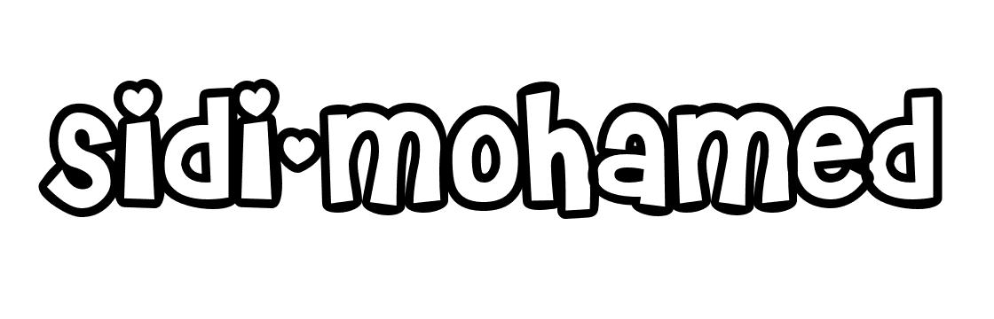 Coloriage Sidi Mohamed - Prénom à imprimer