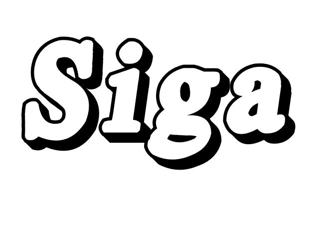 Coloriage Siga - Prénom à imprimer