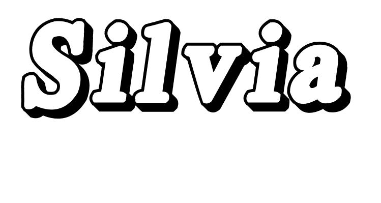 Coloriage Silvia - Prénom à imprimer