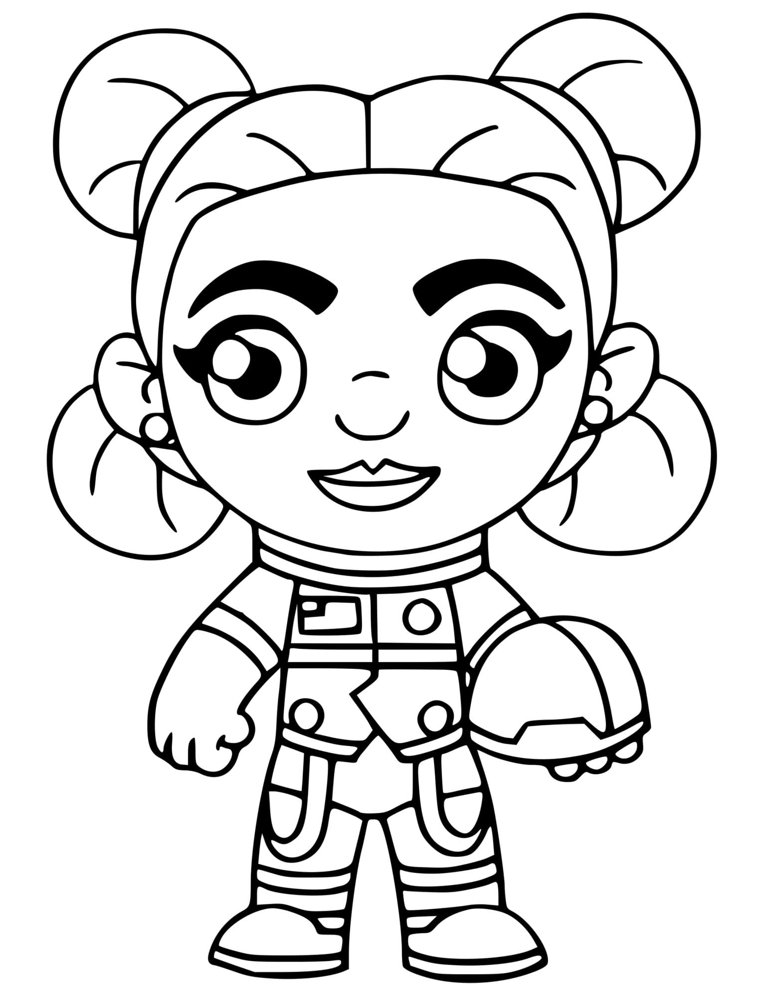 Coloriage Siona Fortnite - Fortnite à imprimer