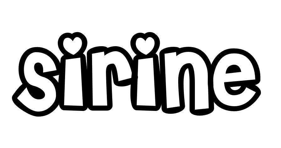 Coloriage Sirine - Prénom à imprimer