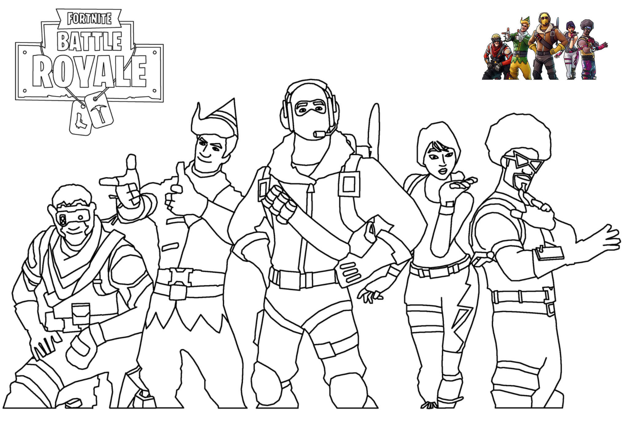 Coloriage Fortnite