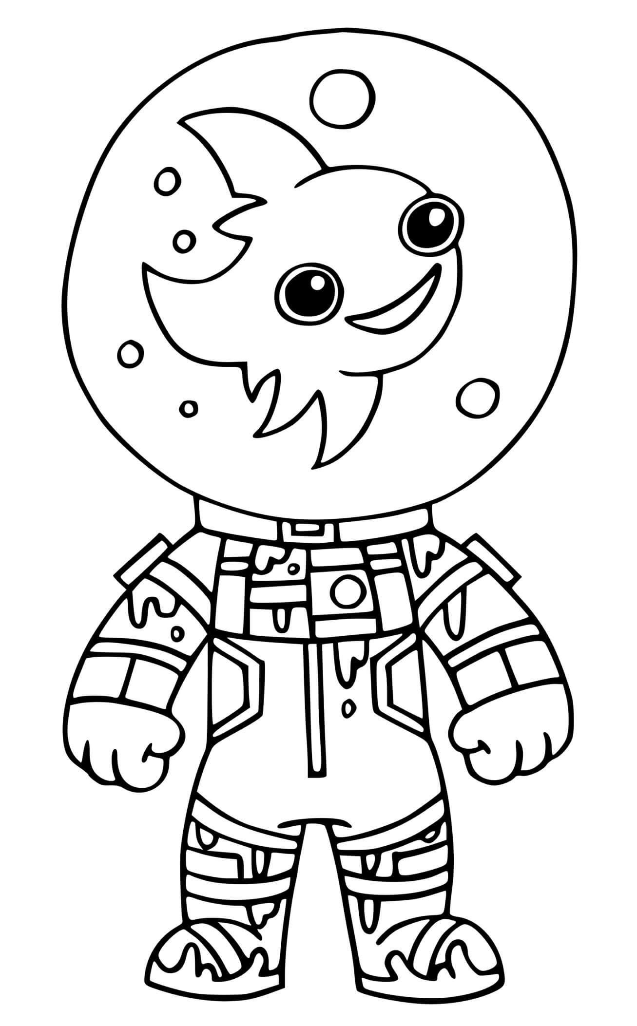 Coloriage Slurp Leviathan Fortnite - Fortnite à imprimer