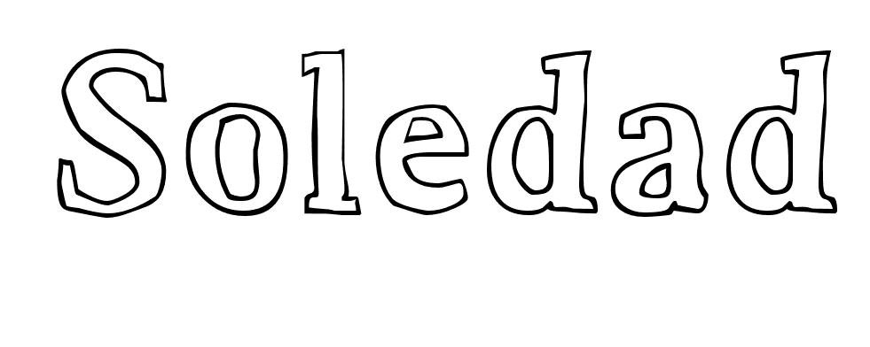 Coloriage Soledad - Prénom à imprimer