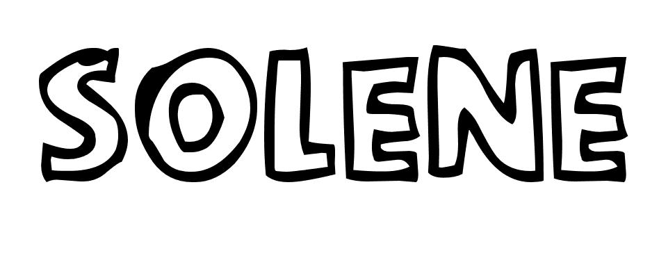 Coloriage Solene - Prénom à imprimer