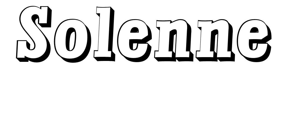 Coloriage Solenne - Prénom à imprimer