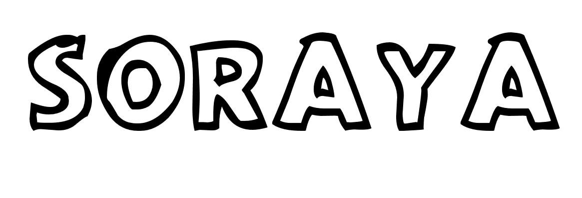 Coloriage Soraya - Prénom à imprimer