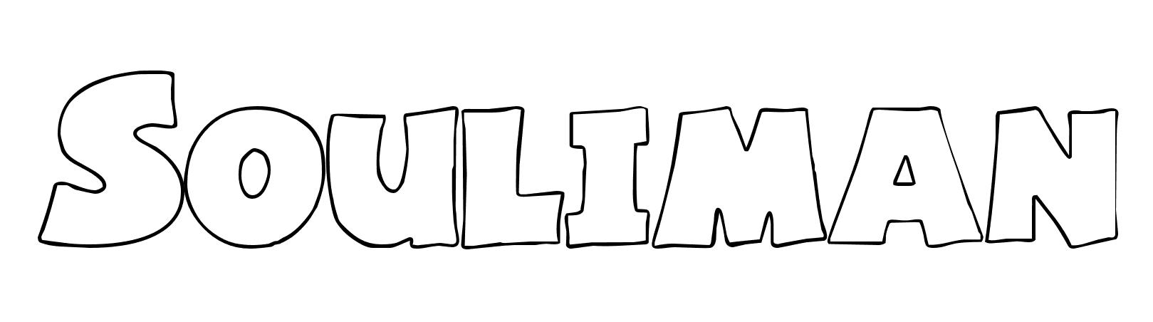 Coloriage Souliman - Prénom à imprimer