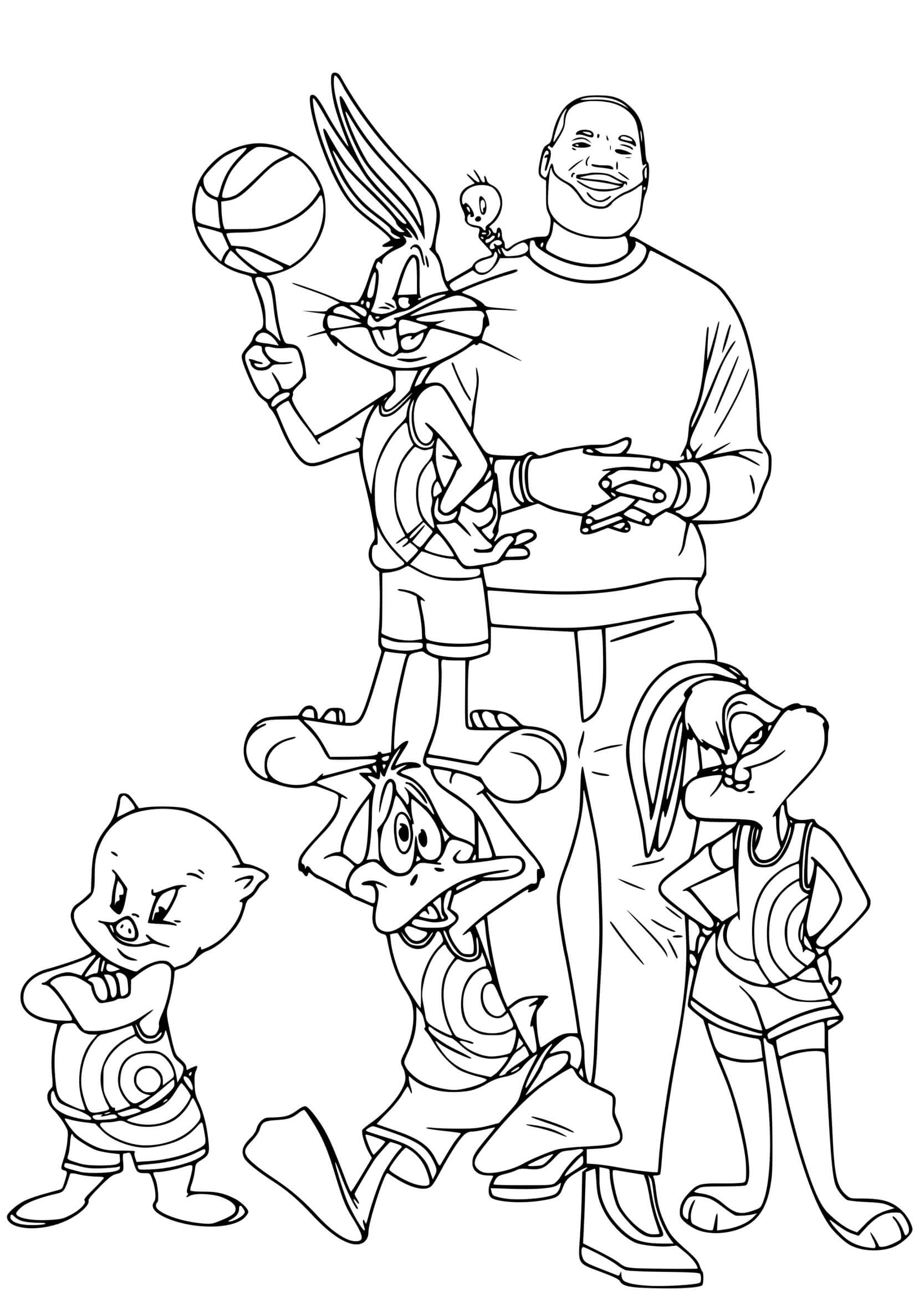 Coloriage Space Jam 2 2021 Film Enfants - Space jam à imprimer