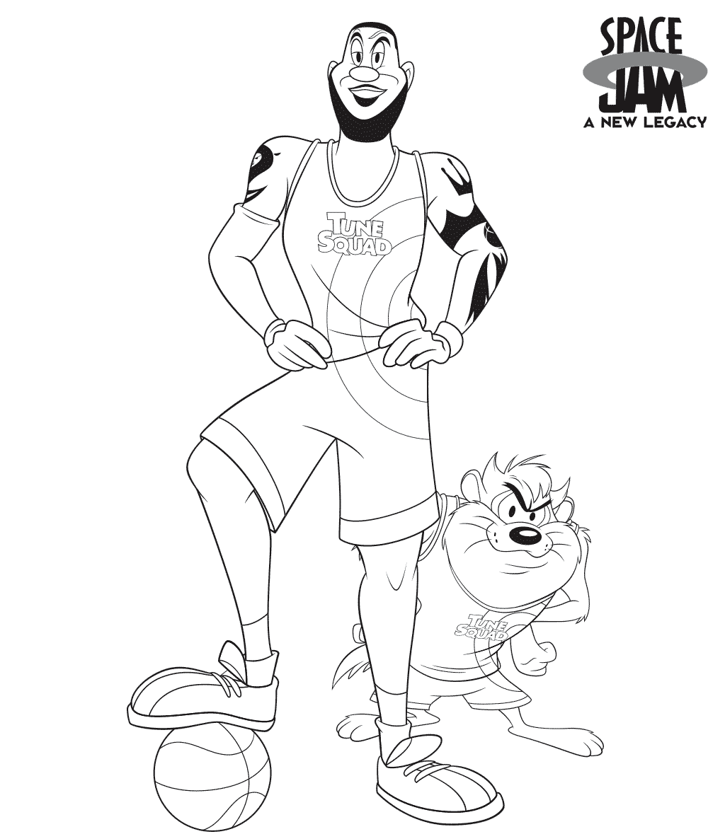 Coloriage Space Jam 2 - Space jam à imprimer