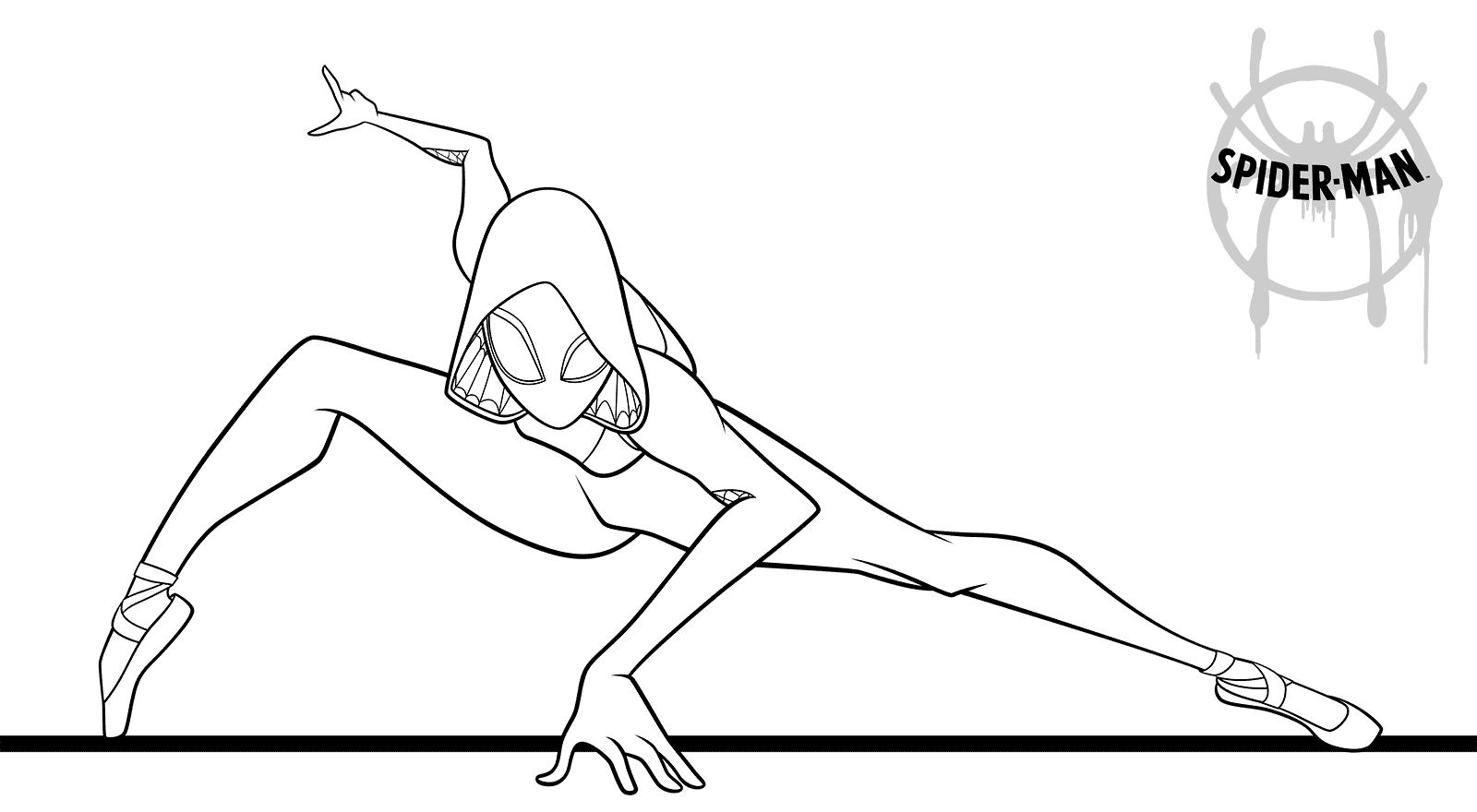 Coloriage Spider Girl - Spider-Man à imprimer