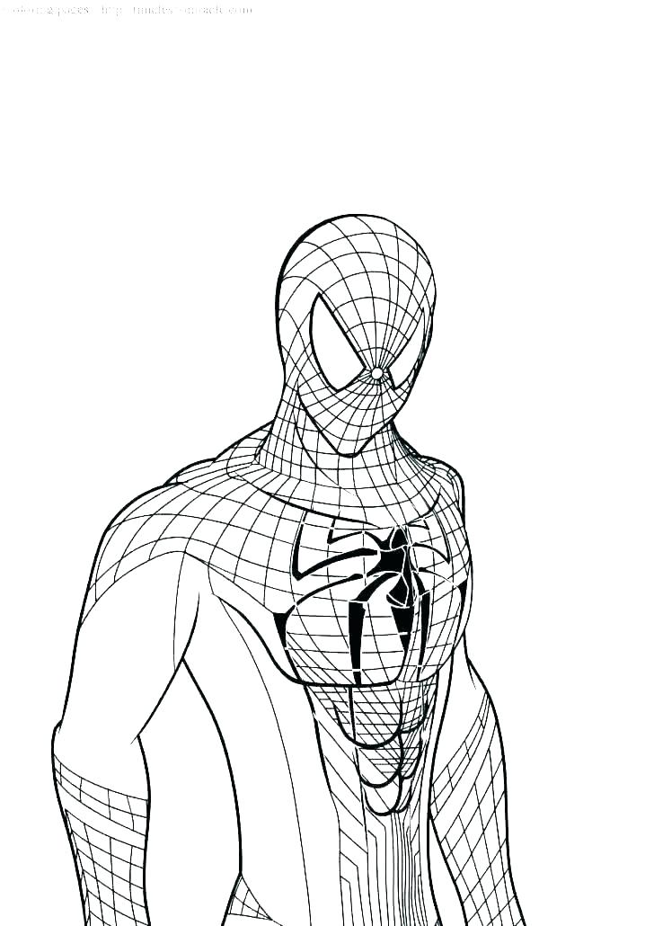 Coloriage Spider-Man voyageant loin de chez lui - Spider-Man à imprimer