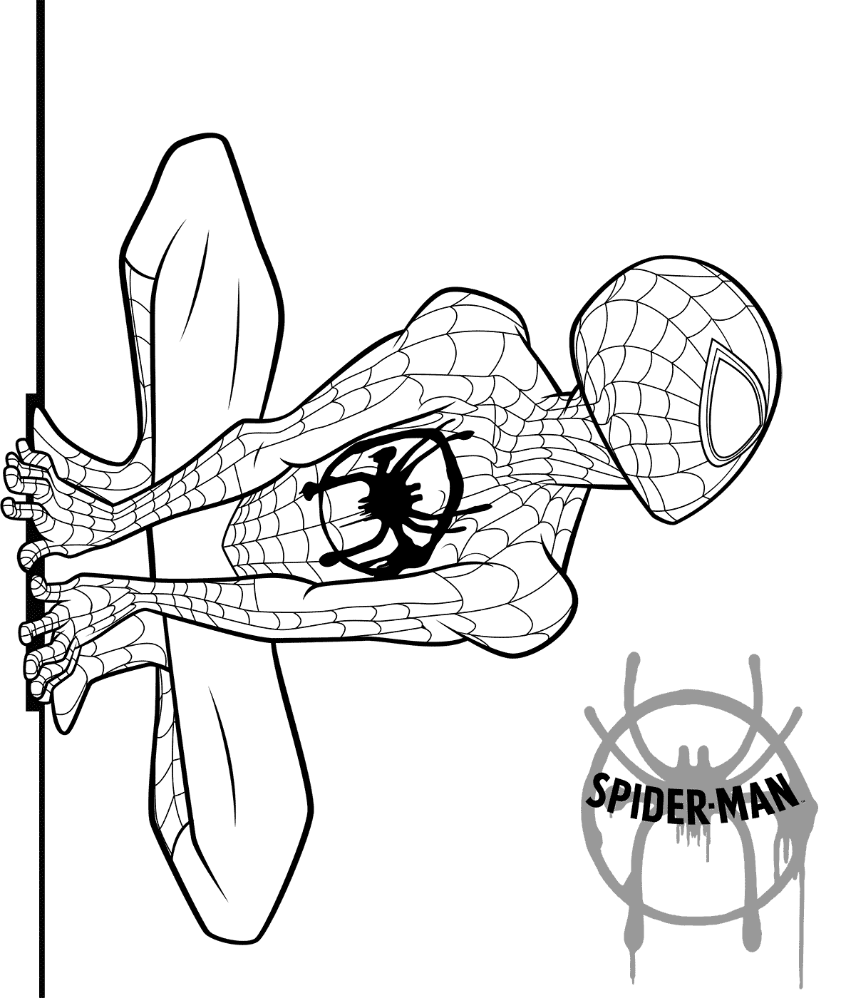 Coloriage Spider Man - Spider-Man à imprimer
