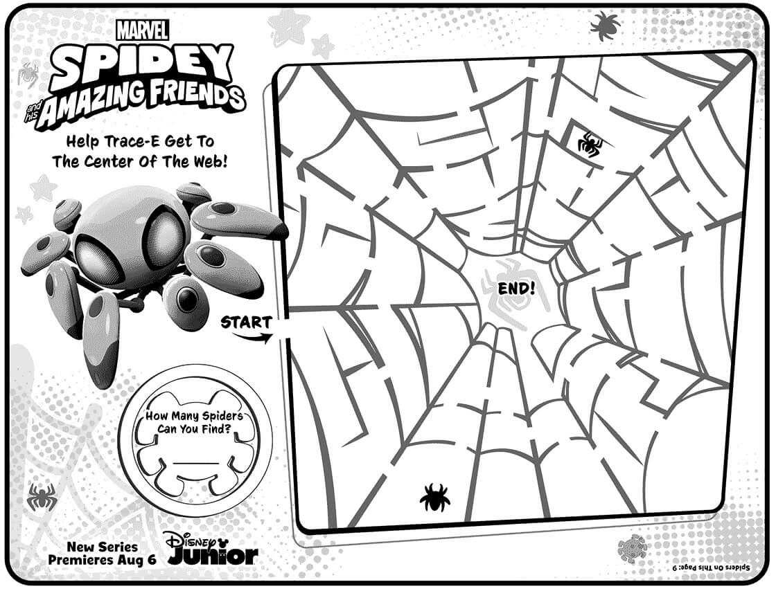 Coloriage Spidey Spider Man Jeu A Imprimer - Spidey à imprimer