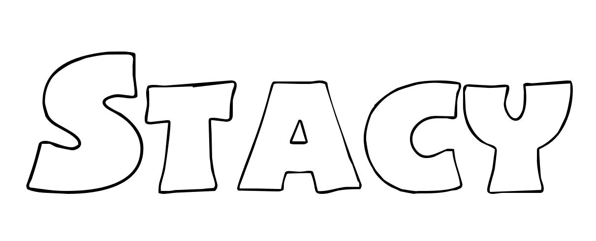 Coloriage Stacy - Prénom à imprimer