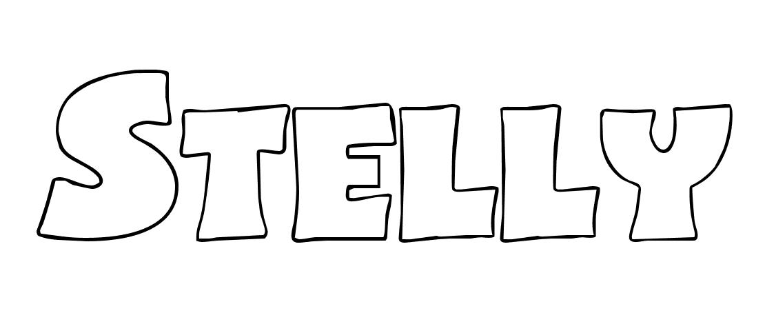 Coloriage Stelly - Prénom à imprimer