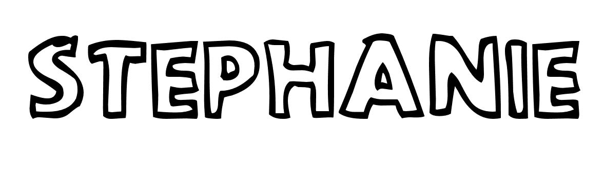 Coloriage Stephanie - Prénom à imprimer