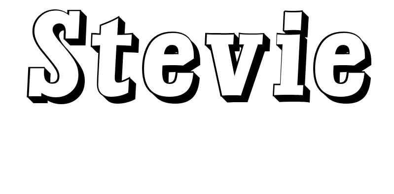 Coloriage Stevie - Prénom à imprimer
