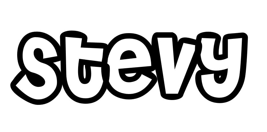 Coloriage Stevy - Prénom à imprimer