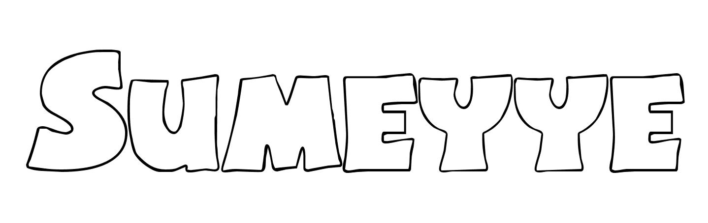 Coloriage Sumeyye - Prénom à imprimer