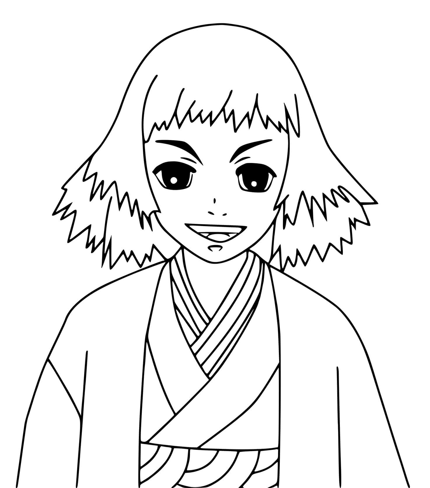 Coloriage Susamaru Kimetsu No Yaib - Demon slayer à imprimer