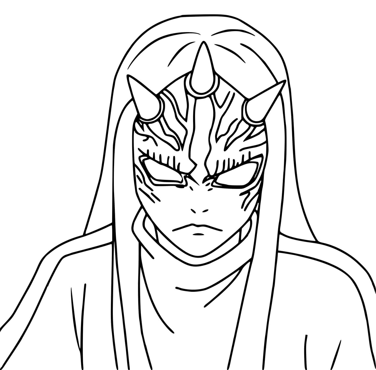 Coloriage Swamp Démon Kimetsu No Yaib - Demon slayer à imprimer