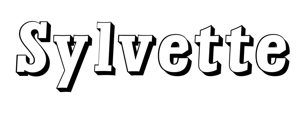 Coloriage Sylvette - Prénom à imprimer