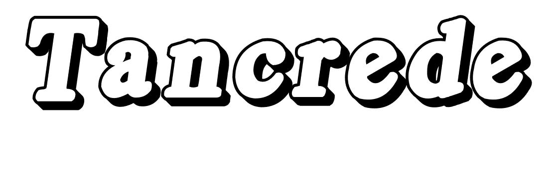 Coloriage Tancrede - Prénom à imprimer