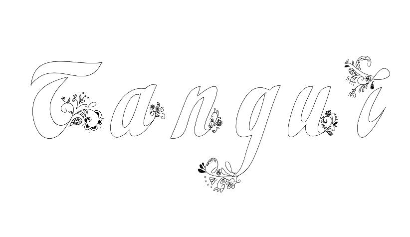 Coloriage Tangui - Prénom à imprimer