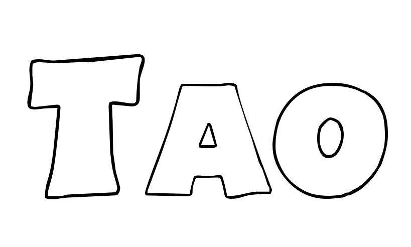 Coloriage Tao - Prénom à imprimer