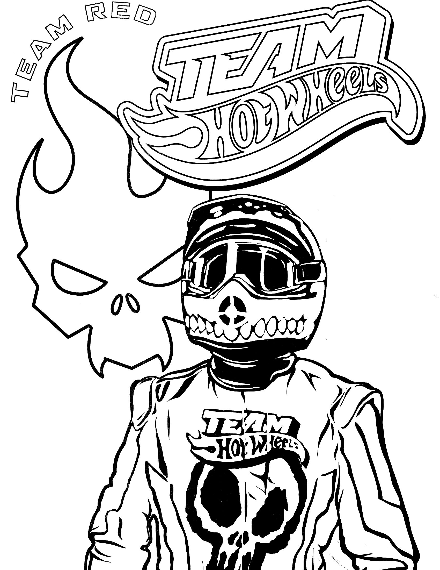 Coloriage Team Hot Wheels - Hot wheels à imprimer