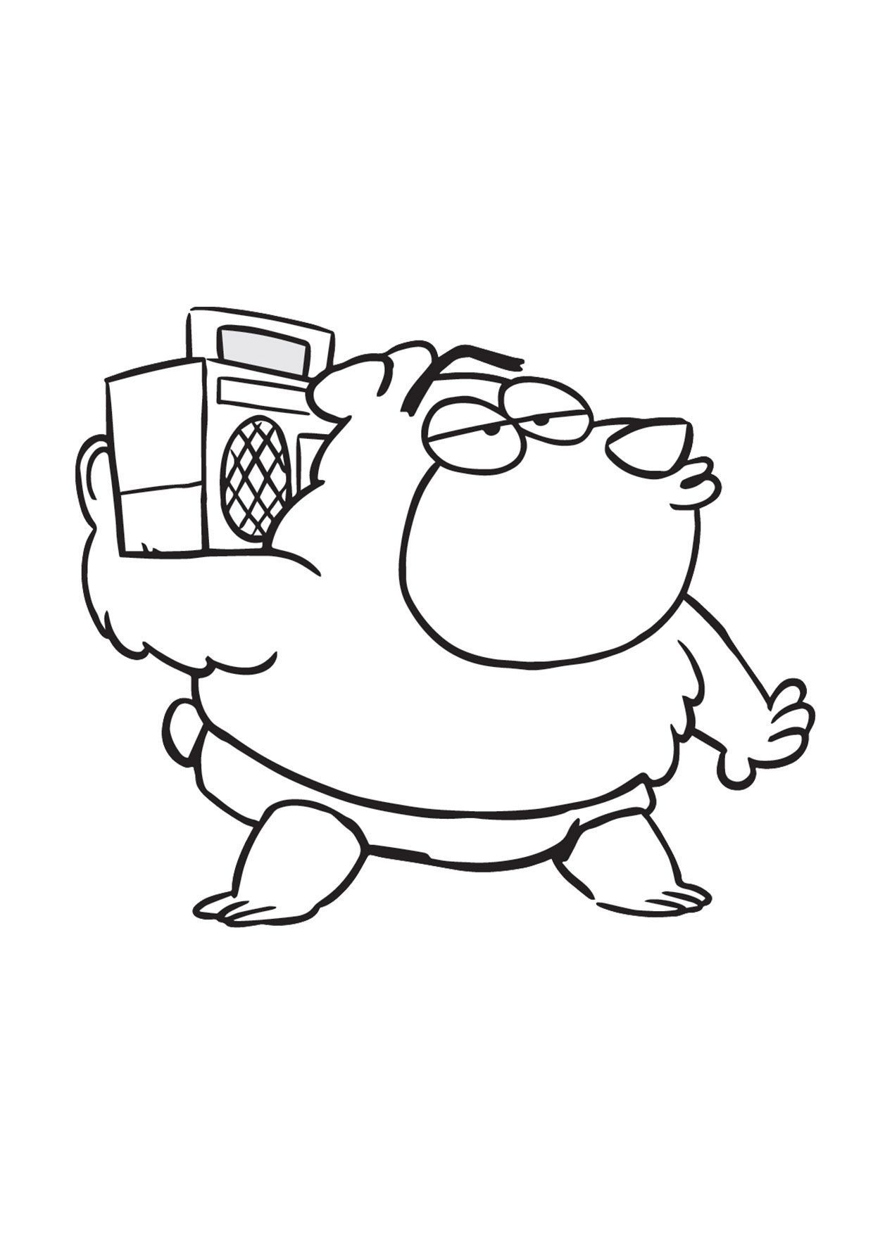 Coloriage Technobear - Gulli à imprimer