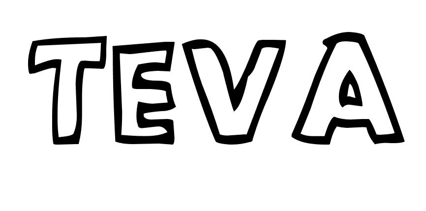 Coloriage Teva - Prénom à imprimer