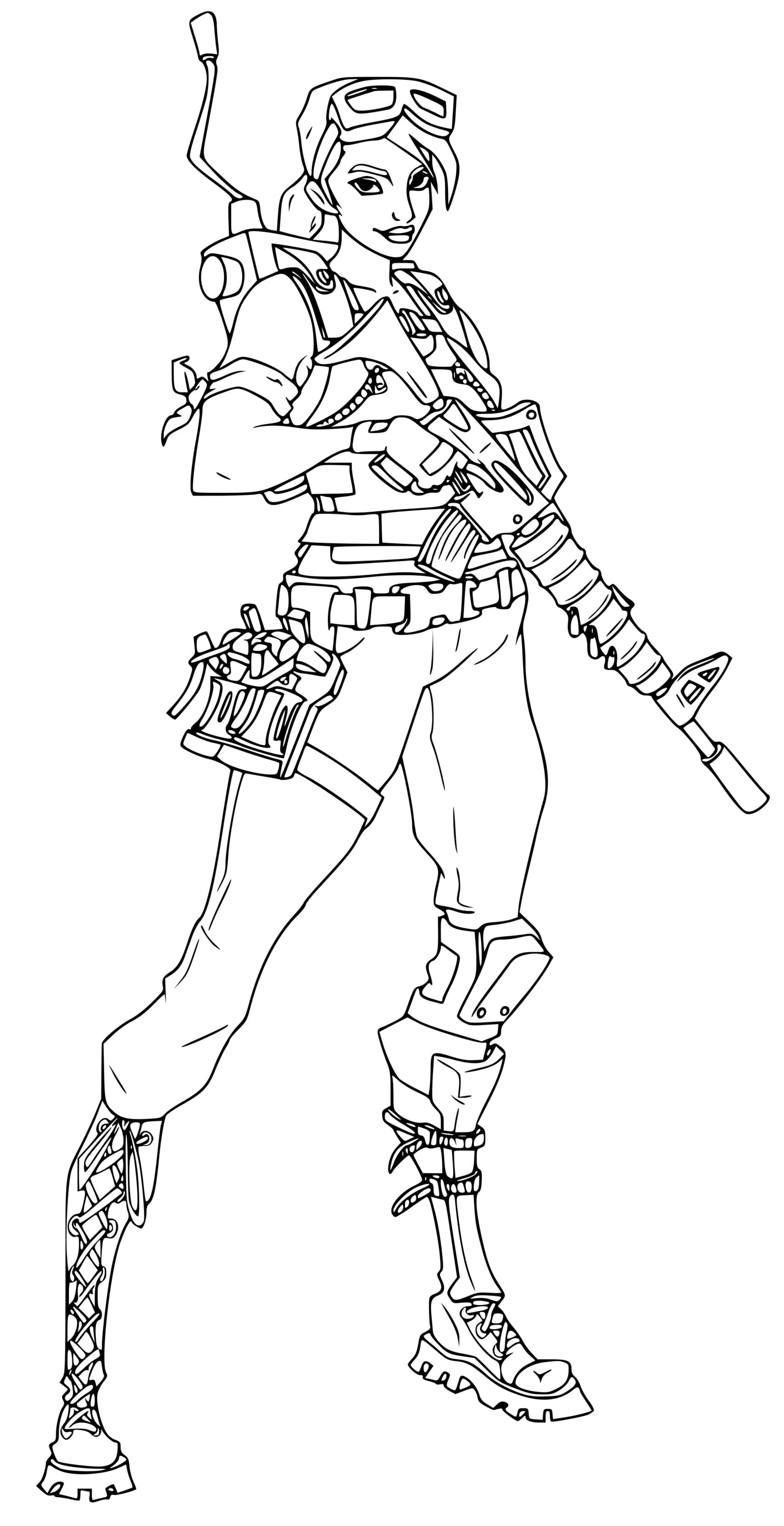 Coloriage The Brite Bomber - Fortnite à imprimer