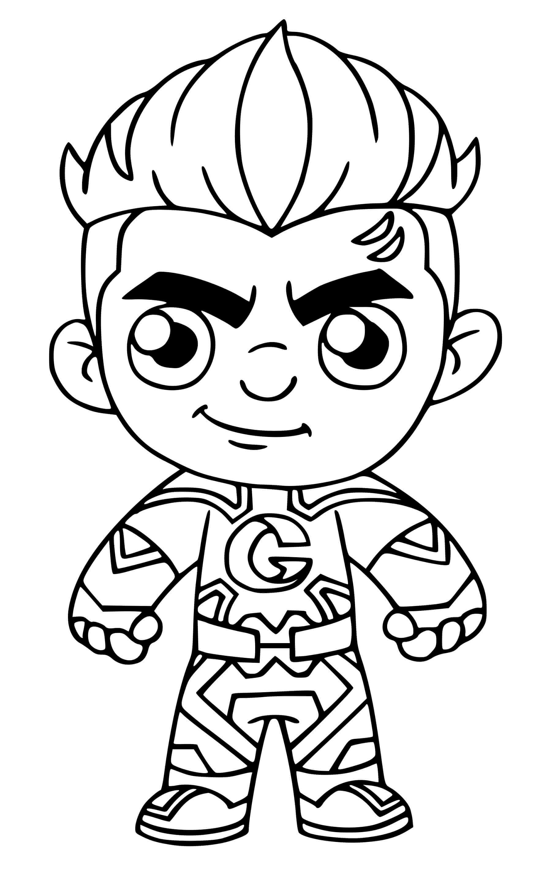 Coloriage Thegrefg Skin - Fortnite à imprimer