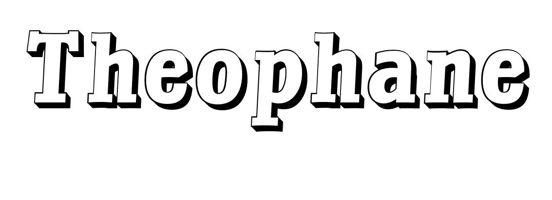 Coloriage Theophane - Prénom à imprimer