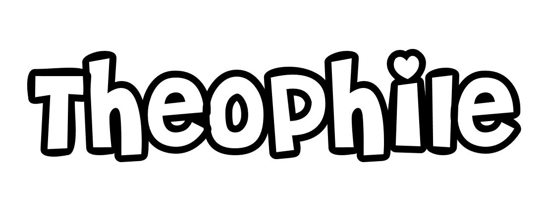 Coloriage Theophile - Prénom à imprimer