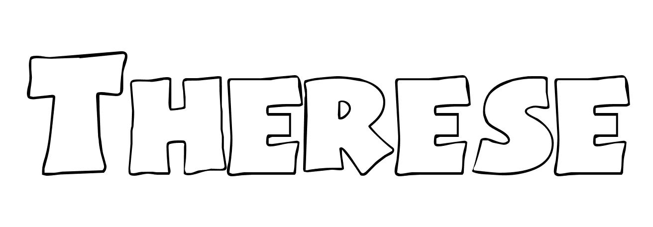 Coloriage Therese - Prénom à imprimer