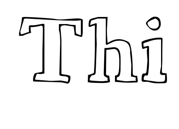 Coloriage Thi - Prénom à imprimer