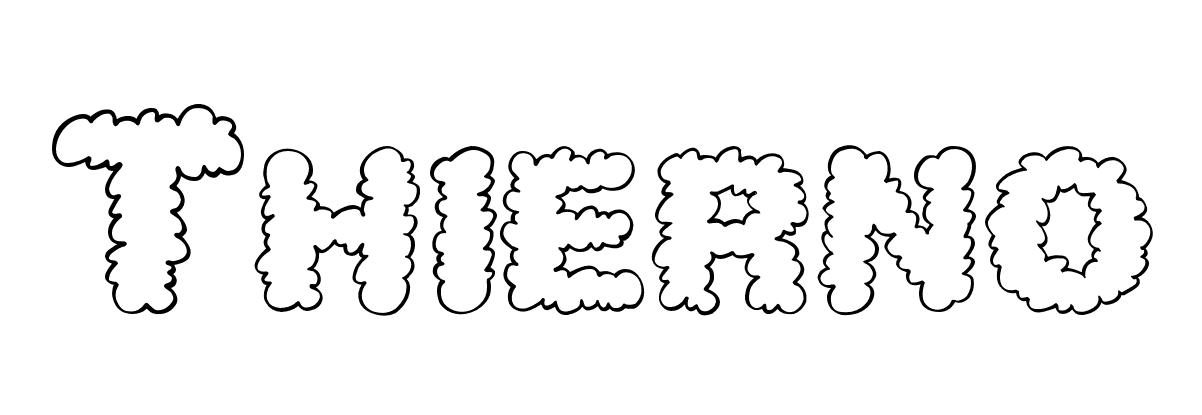 Coloriage Thierno - Prénom à imprimer
