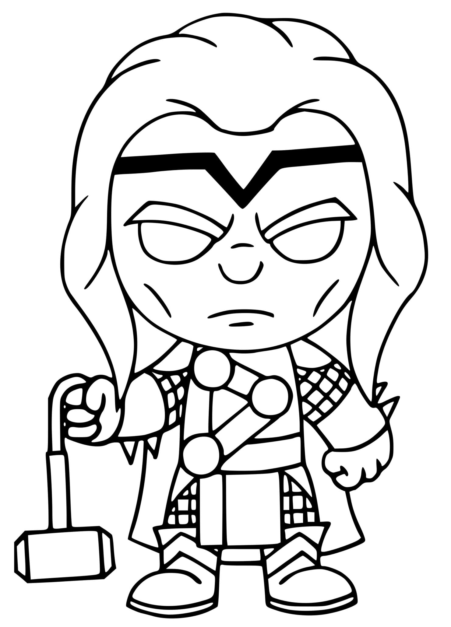 Coloriage Thor Fortnite - Fortnite à imprimer