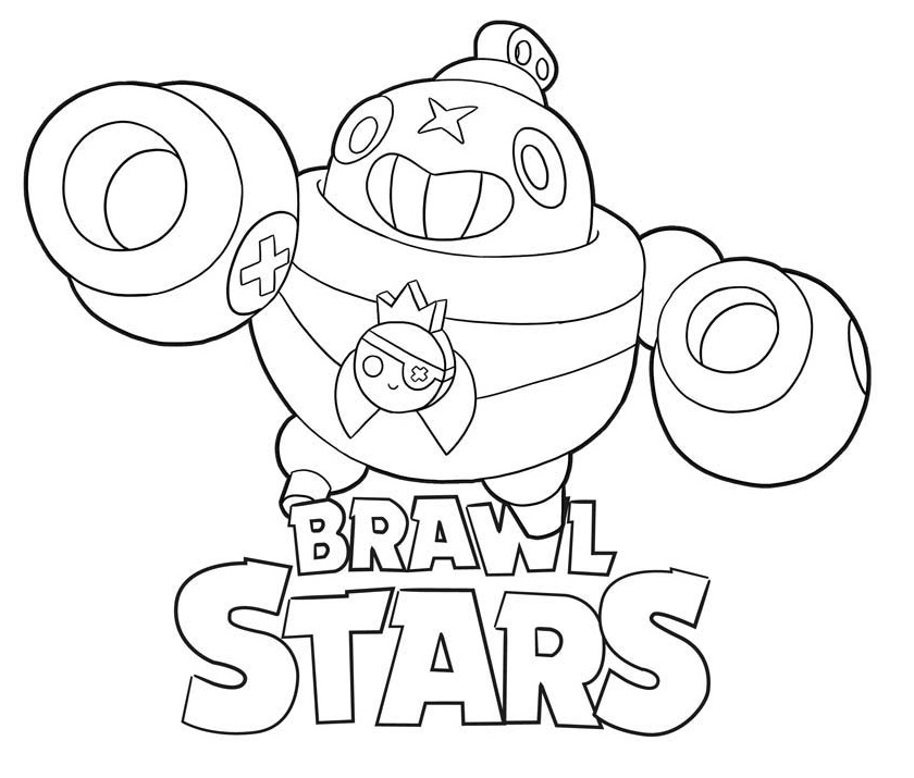 Coloriage Tick Brawl Stars - Brawl stars à imprimer