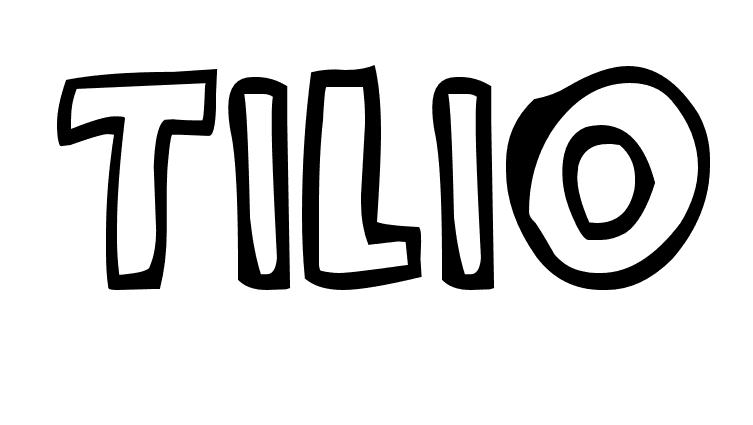 Coloriage Tilio - Prénom à imprimer