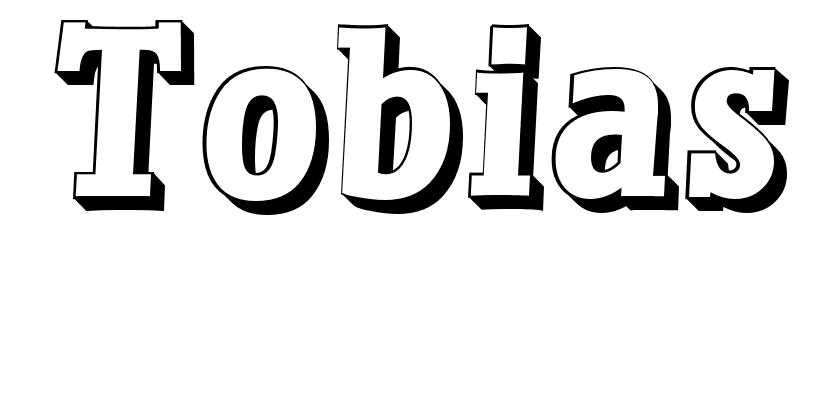 Coloriage Tobias - Prénom à imprimer