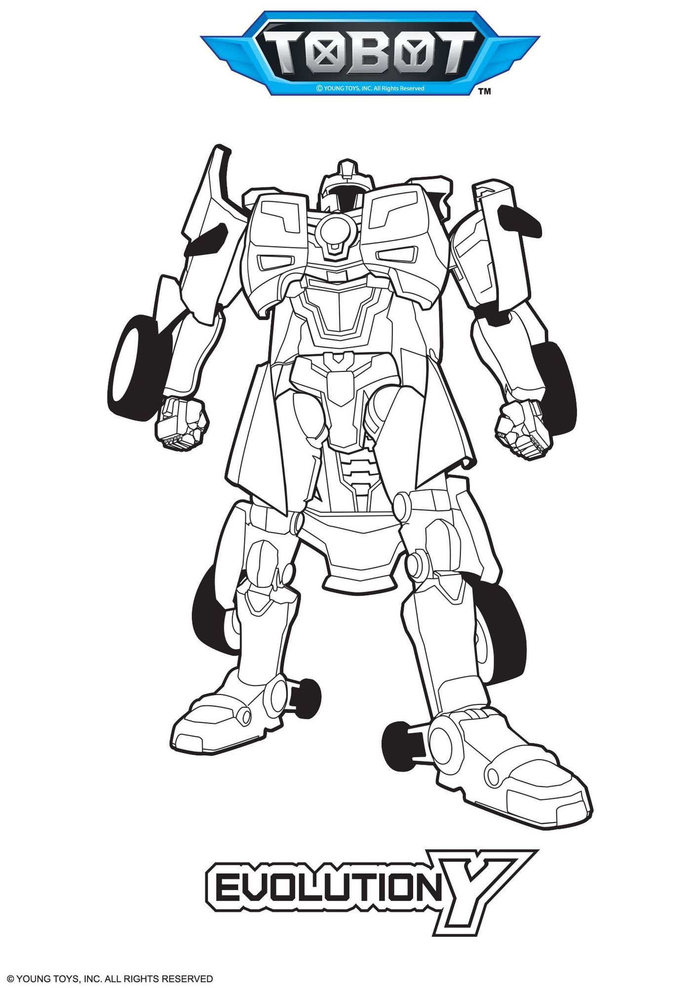 Coloriage Tobot Évolution Y - Gulli à imprimer