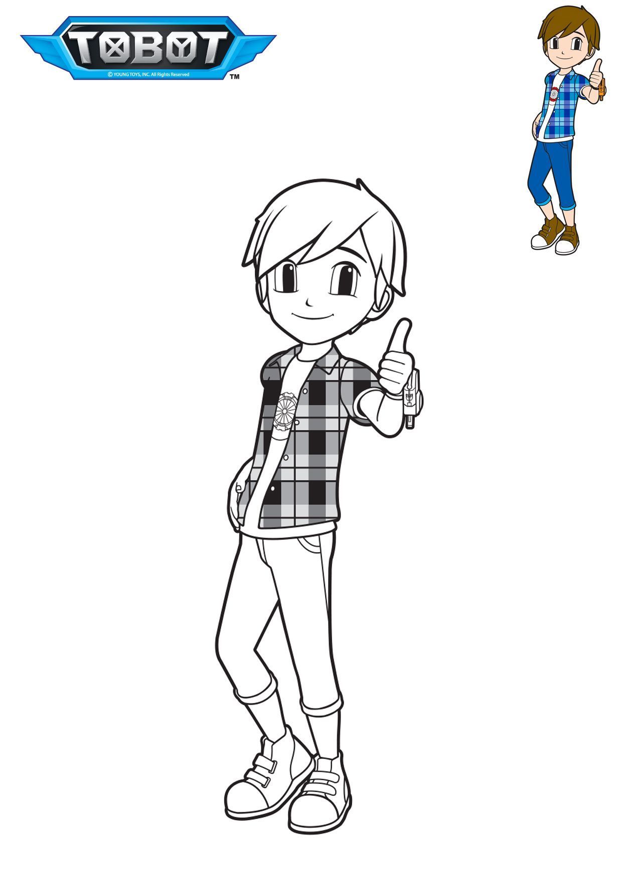 Coloriage Tobot Ryan - Gulli à imprimer