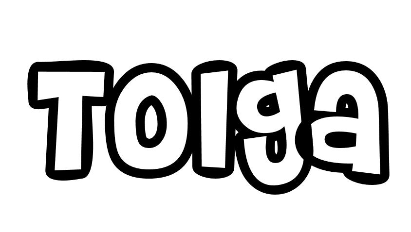 Coloriage Tolga - Prénom à imprimer