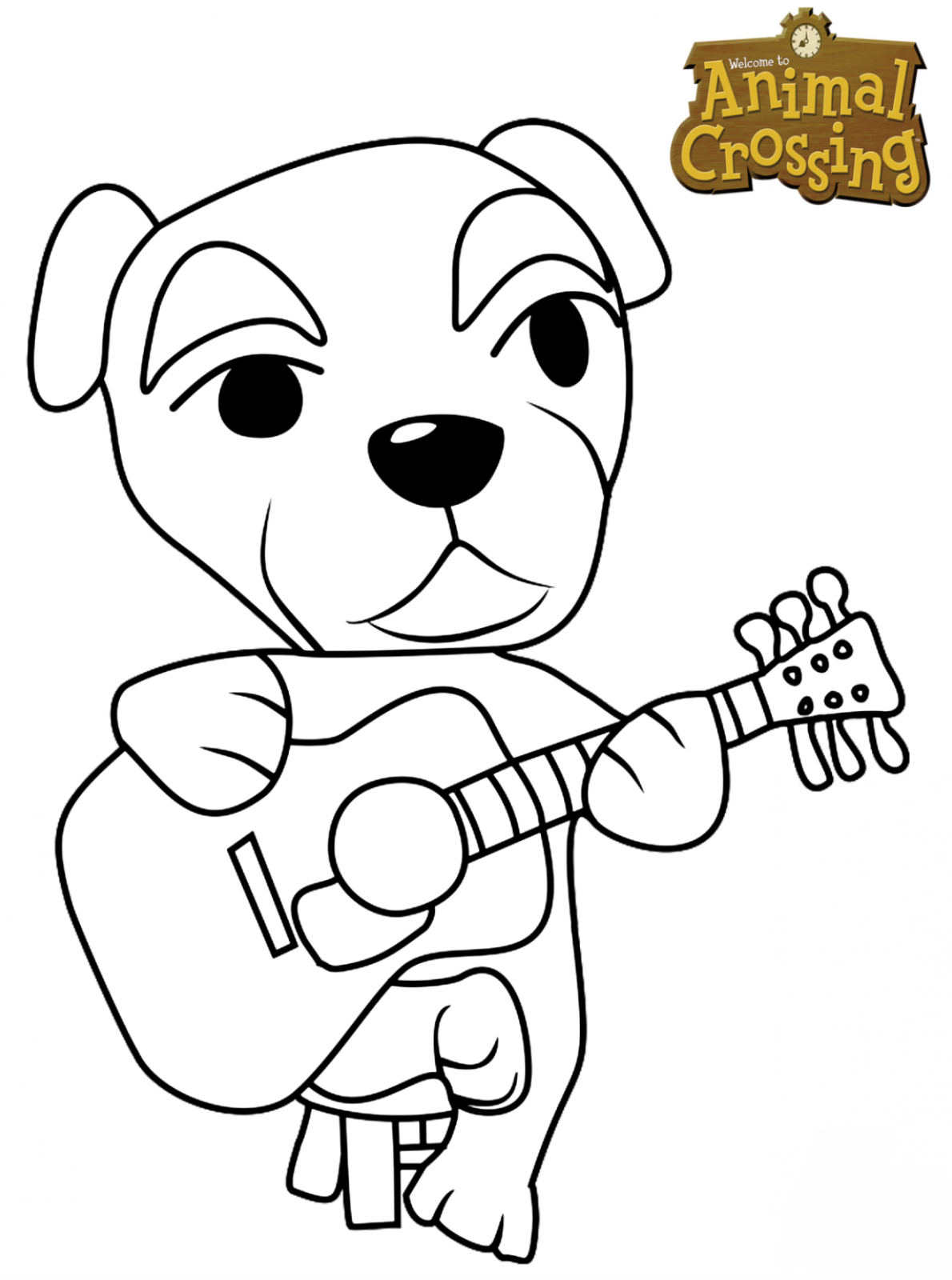 Coloriage Totakeke - Animal crossing à imprimer